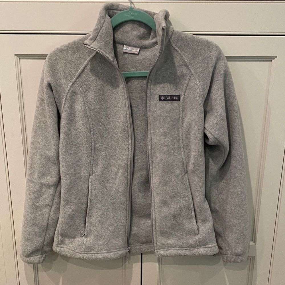 Columbia Light Gray Fleece Jacket